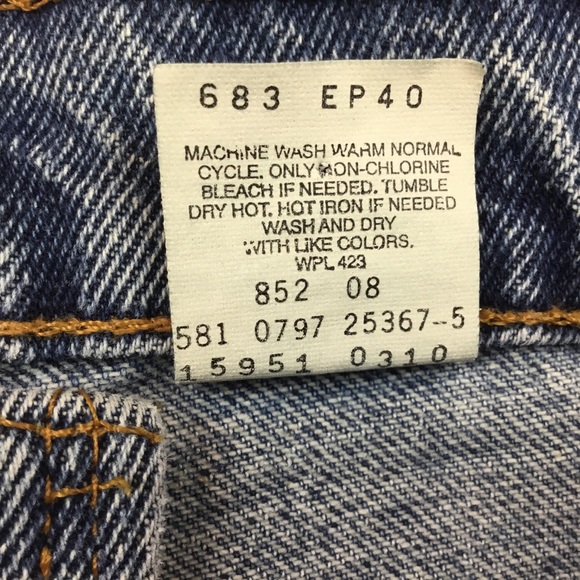 VERY RARE VINTAGE LEVI’S 950 Orange Tab Relaxed Fit Tapered Leg Jeans - Picture 14 of 15